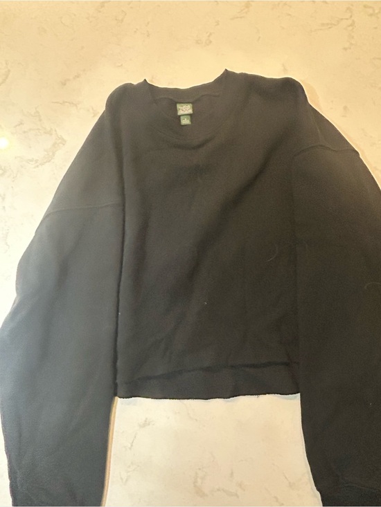 wild fable Tops - wild fable Black Cropped Crewneck Sweatshirt